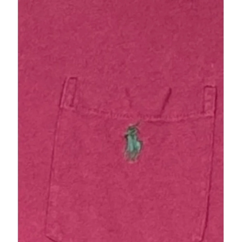 Polo Ralph Lauren Long Sleeve Shirt Mens XXL Burgundy Preppy Classic Pocket Tee